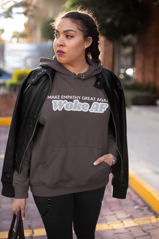 WOKE AF Make Empathy Great Again Classic Unisex Pullover Hoodie | Gildan® 1850 - Rowantree Clothing and Accessories Inc