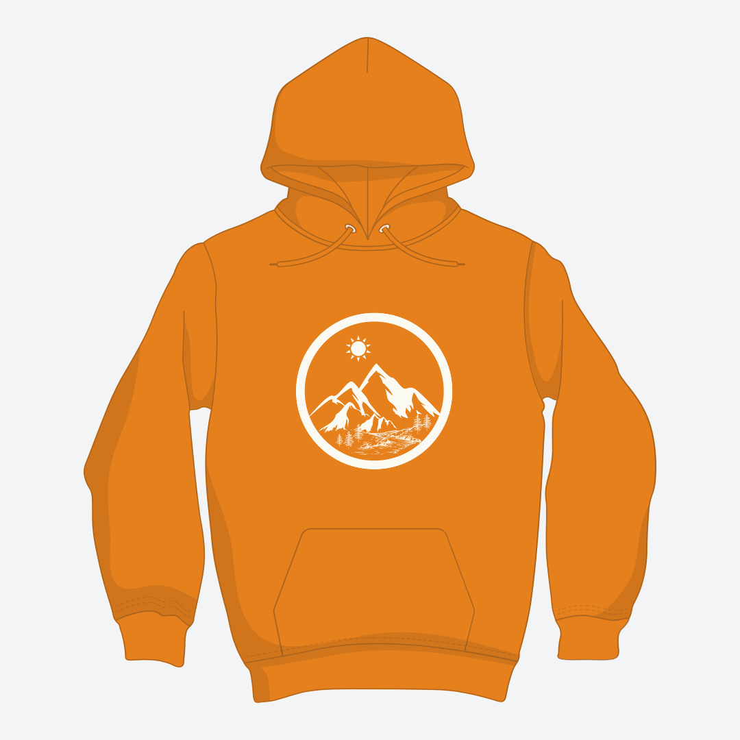 Life in the Mountains Hoodie Unisex Adventure - Rowantree Clothing