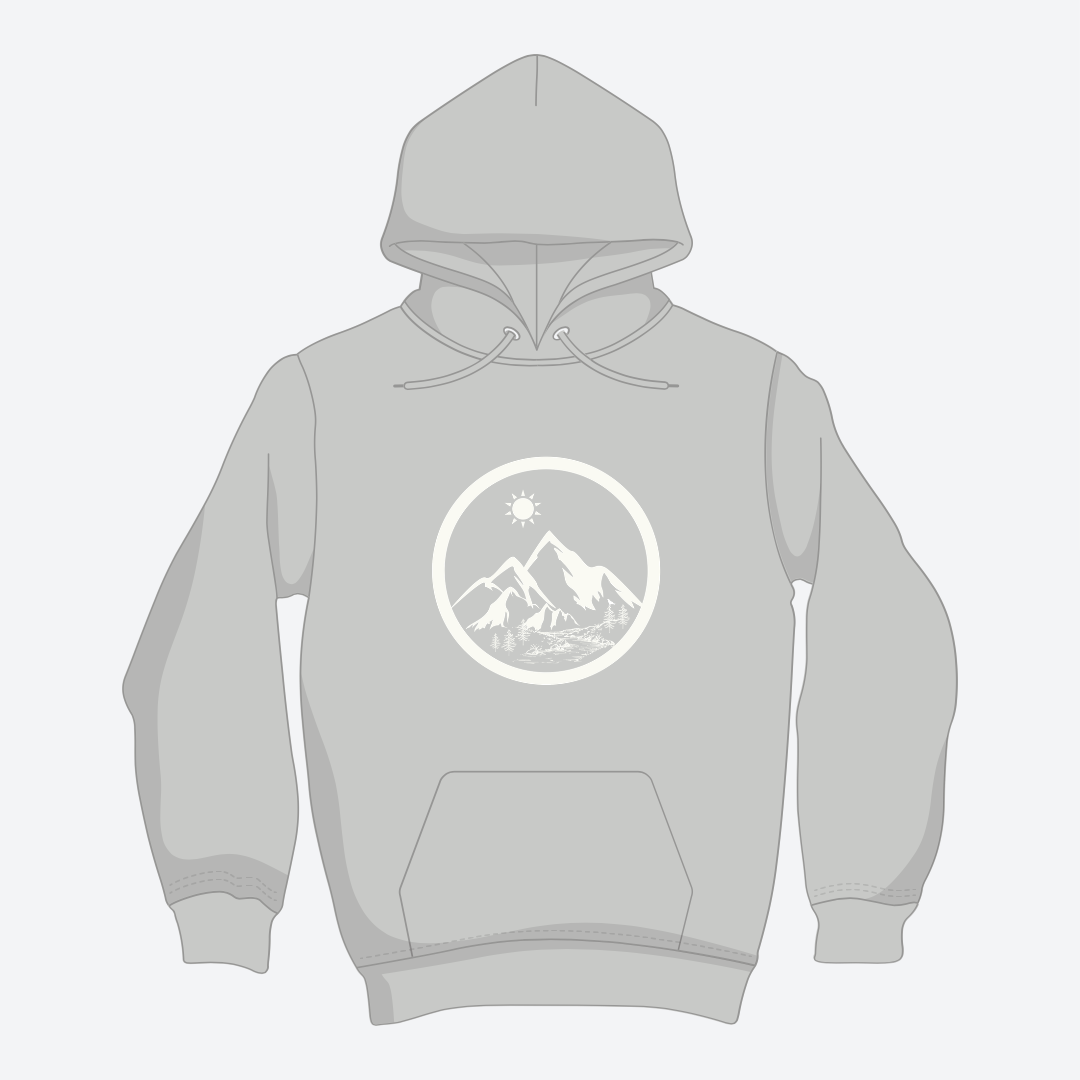 Life in the Mountains Hoodie Unisex Adventure - Rowantree Clothing
