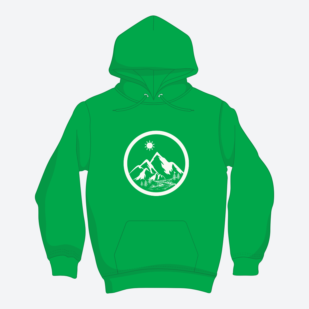 Life in the Mountains Hoodie Unisex Adventure - Rowantree Clothing