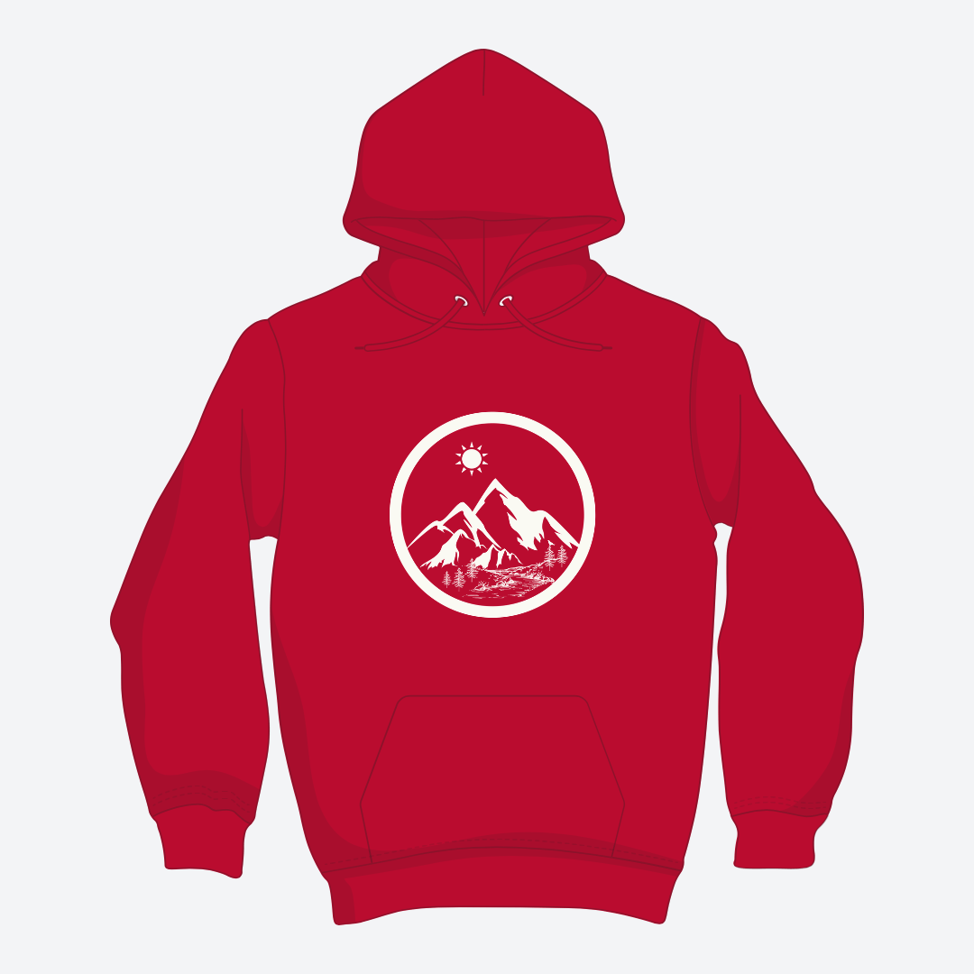 Life in the Mountains Hoodie Unisex Adventure - Rowantree Clothing