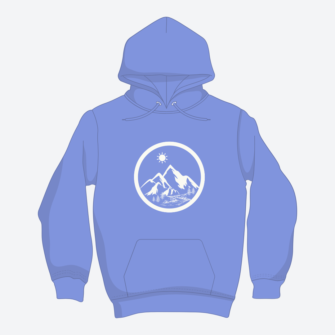 Life in the Mountains Hoodie Unisex Adventure - Rowantree Clothing