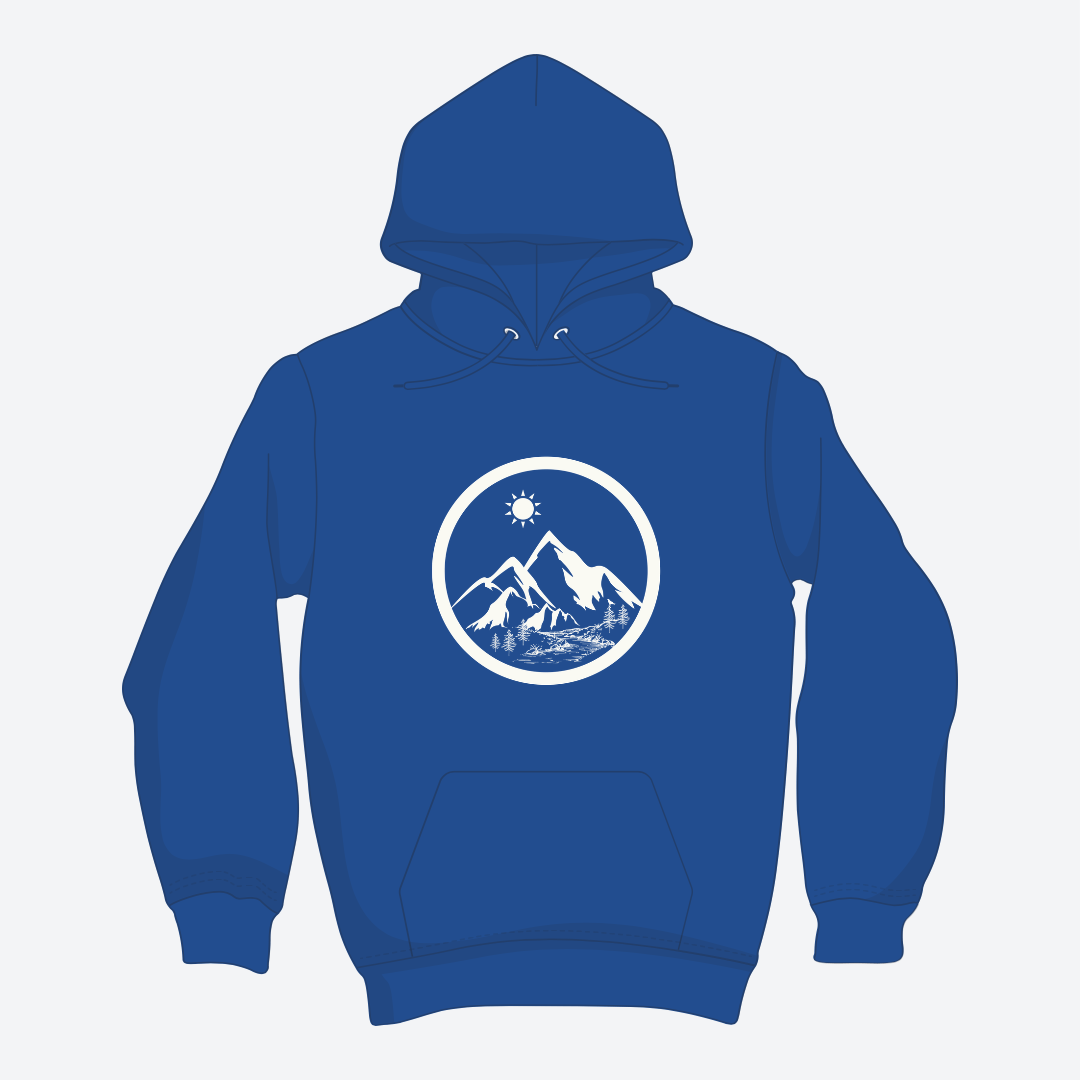 Life in the Mountains Hoodie Unisex Adventure - Rowantree Clothing