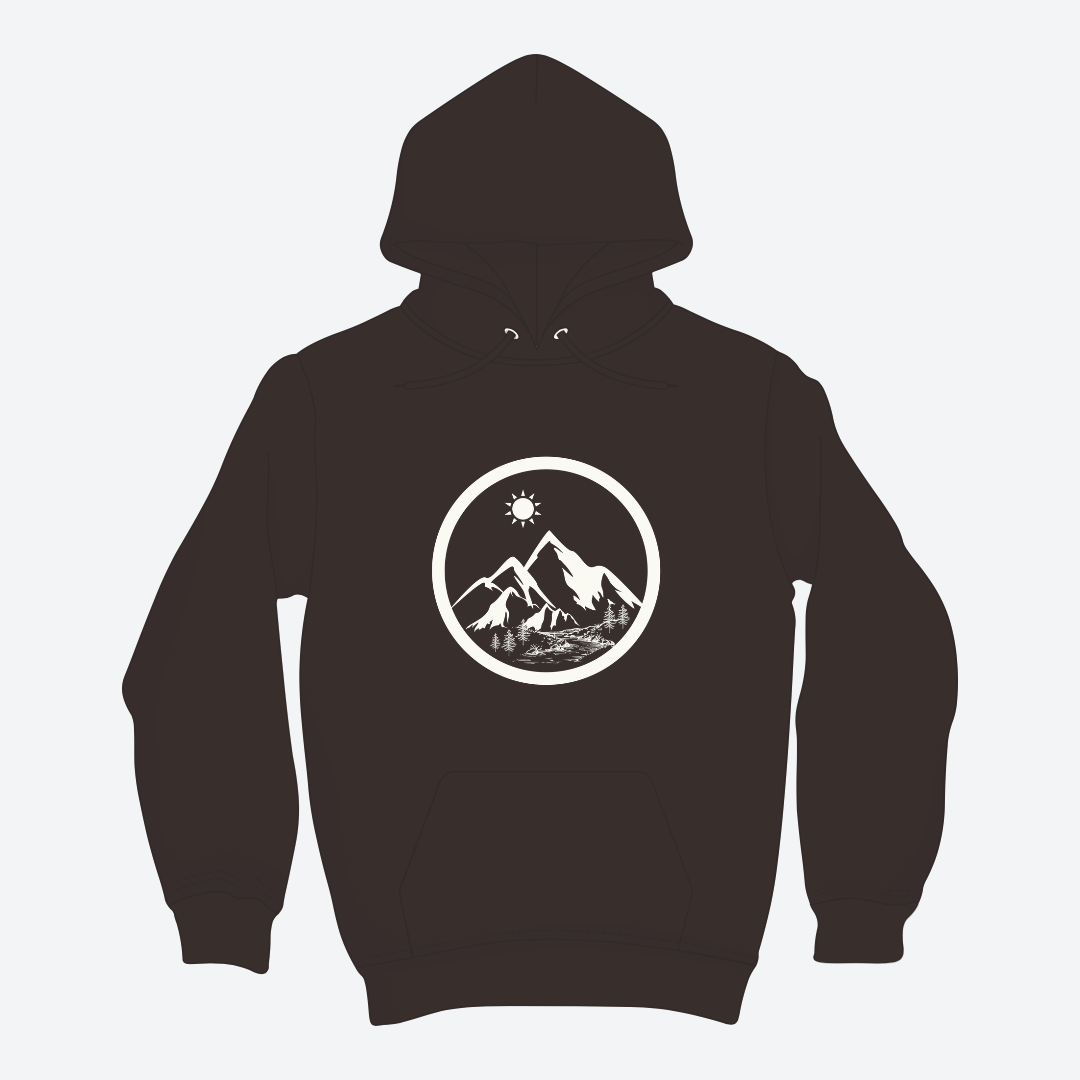 Life in the Mountains Hoodie Unisex Adventure - Rowantree Clothing