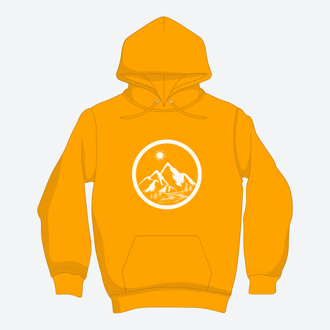 Life in the Mountains Hoodie Unisex Adventure - Rowantree Clothing