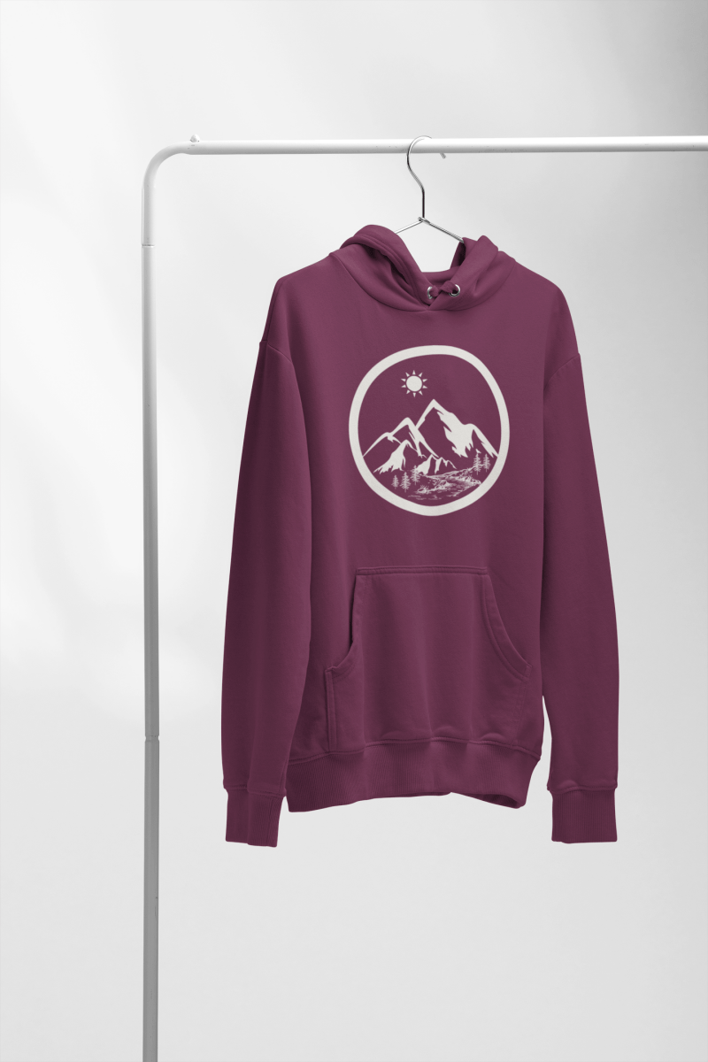 Life in the Mountains Hoodie Unisex Adventure - RowanTree ClothingLife in the Mountains Hoodie Unisex Adventure