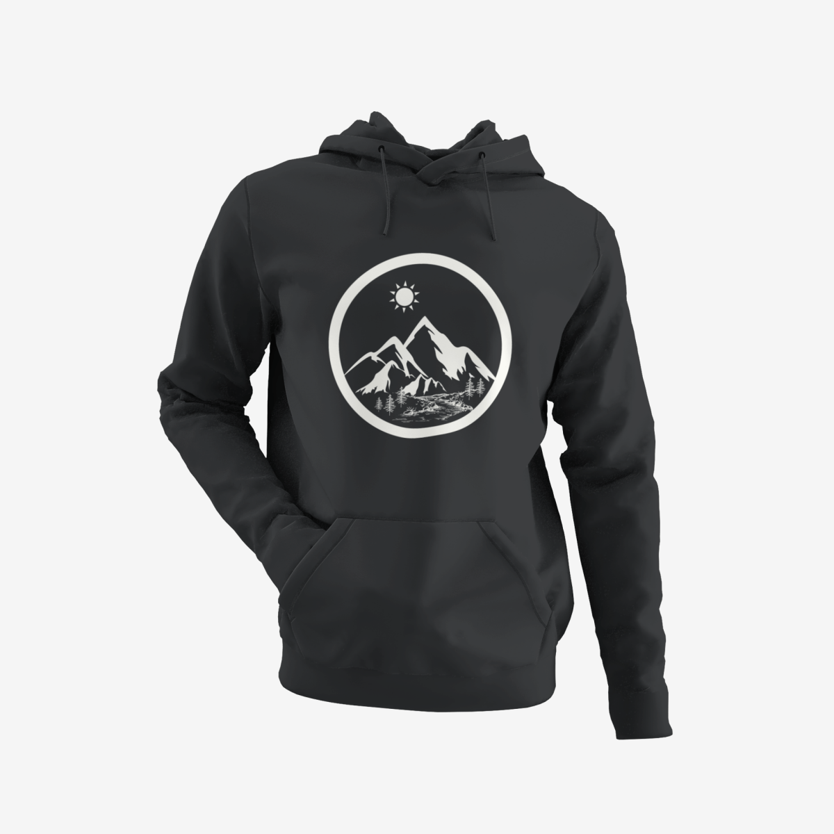 Life in the Mountains Hoodie Unisex Adventure - RowanTree ClothingLife in the Mountains Hoodie Unisex Adventure