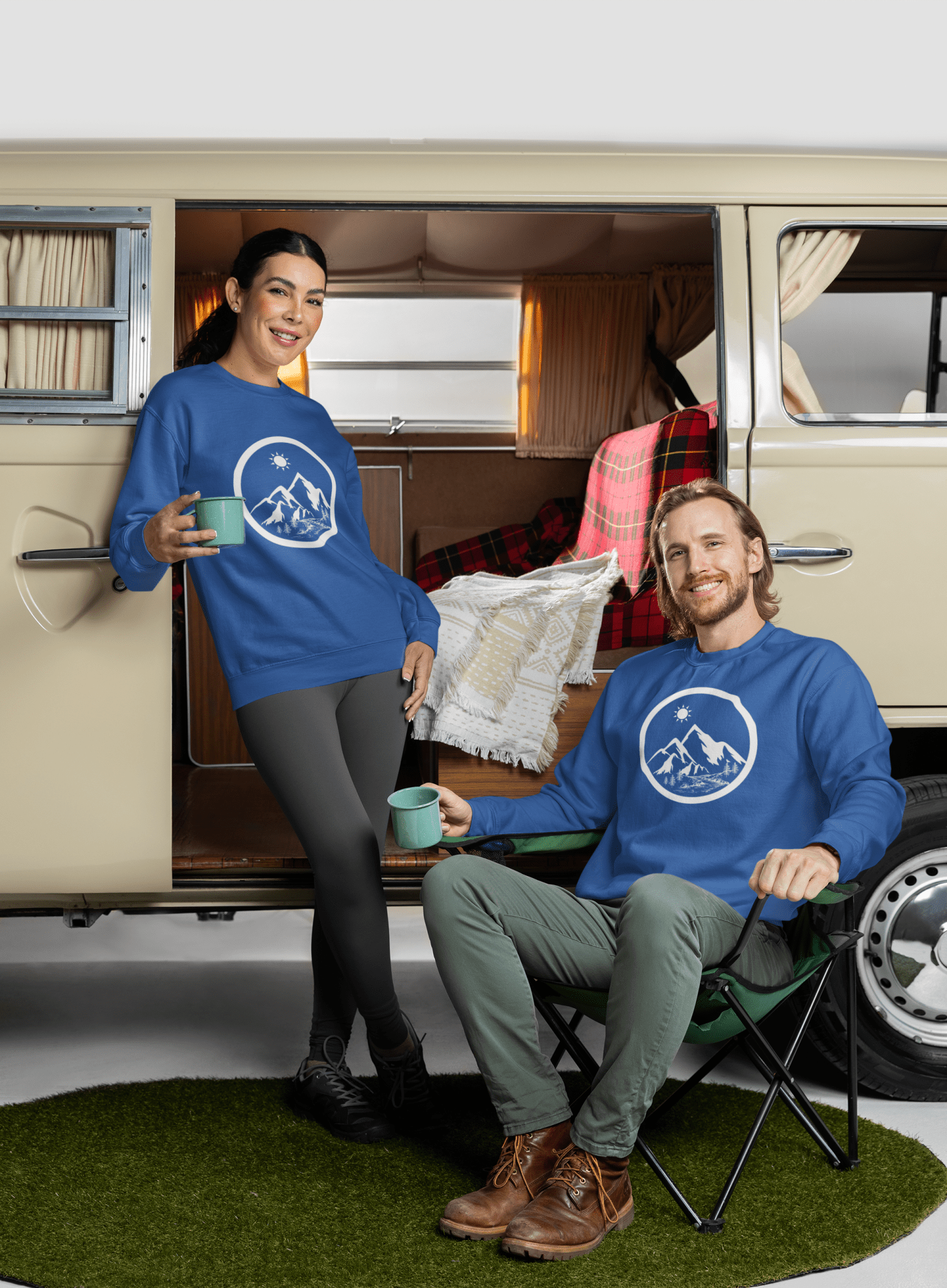 Life in the Mountains Unisex Crewneck Sweatshirt – Comfort with Style - Rowantree Clothing
