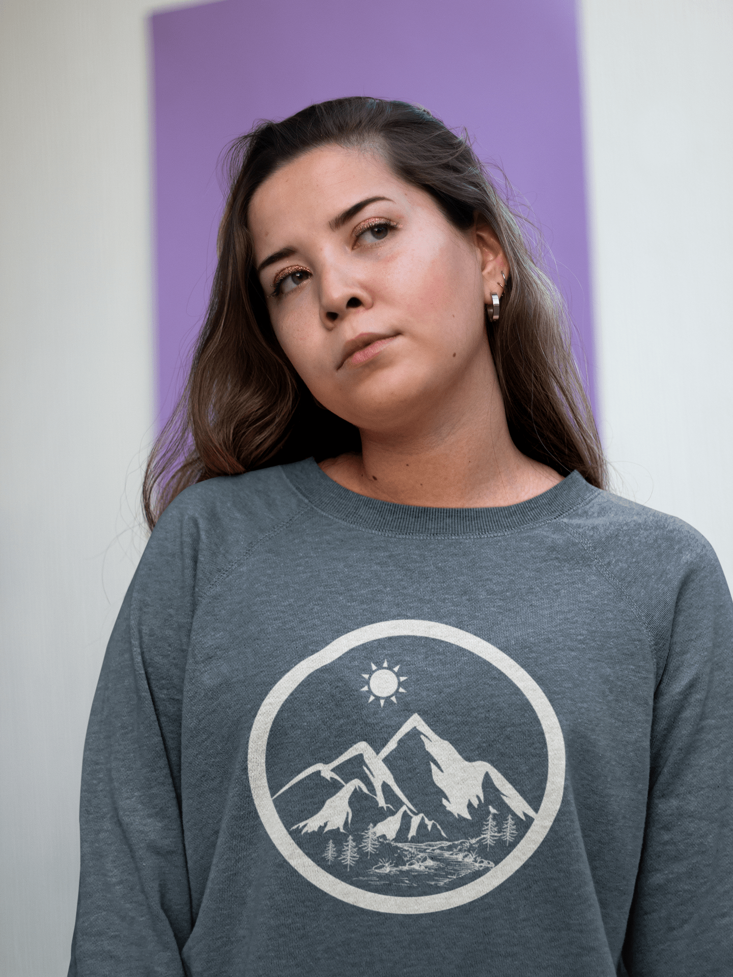 Life in the Mountains Unisex Crewneck Sweatshirt - RowanTree Clothing