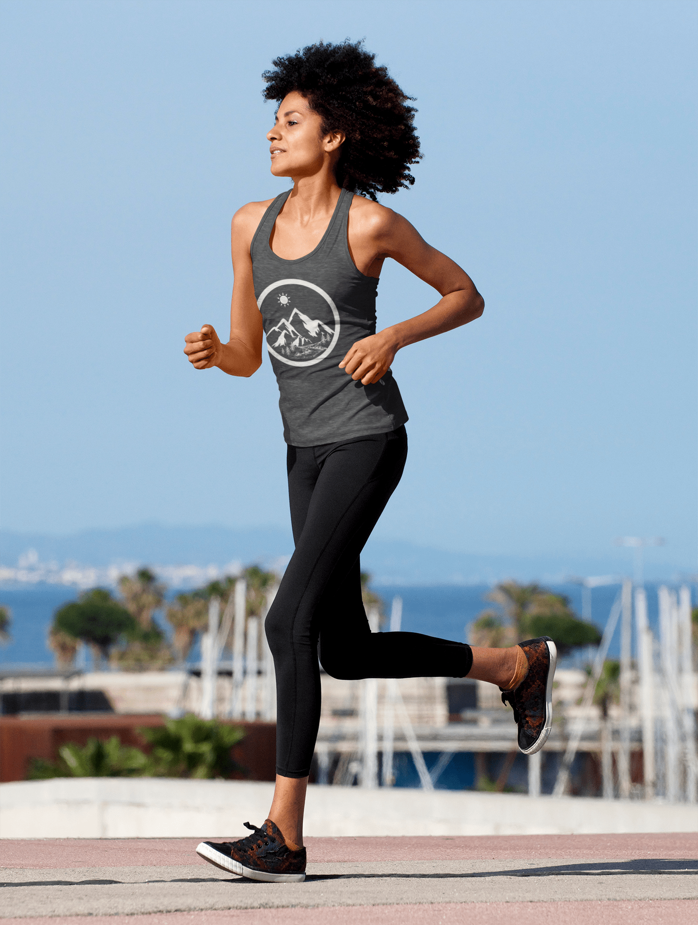Life in the Mountains Women's Racerback Tank Top - Rowantree Clothing