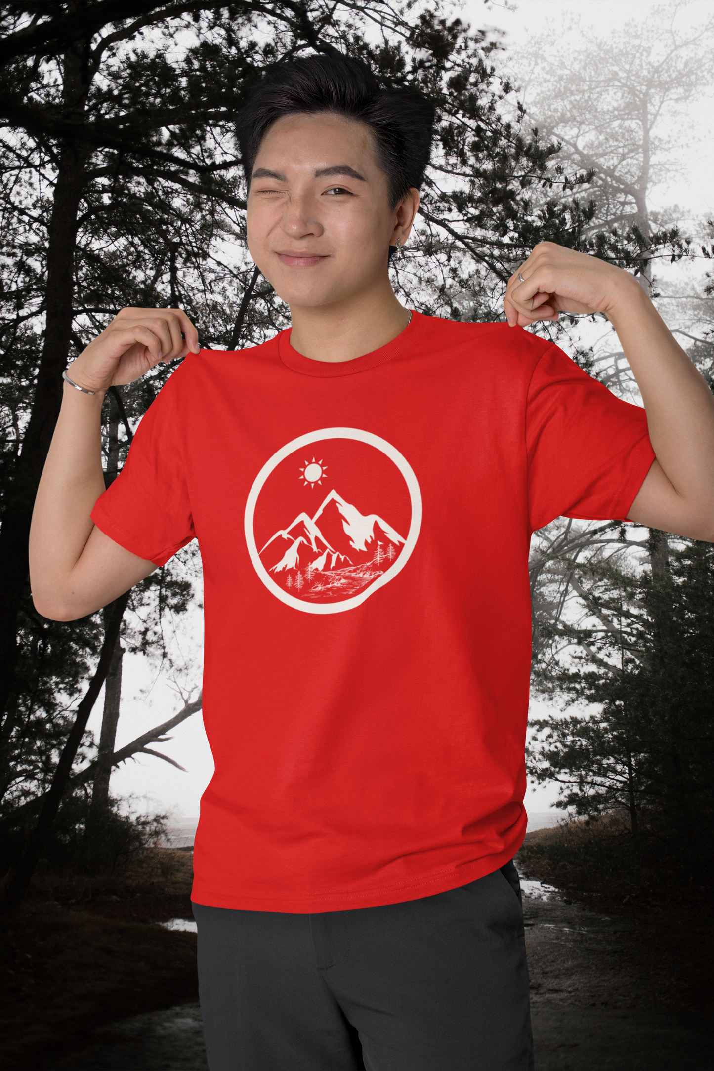 Life in the Mountains- Made in Canada Bamboo T-shirt