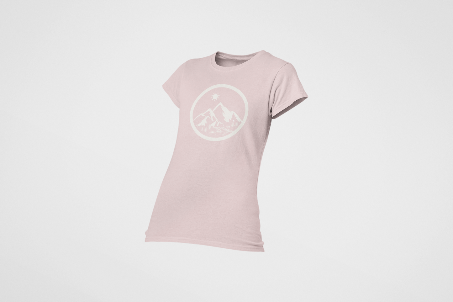 Life in the Mountains Women's Ring Spun Cotton T-shirt - Rowantree Clothing 