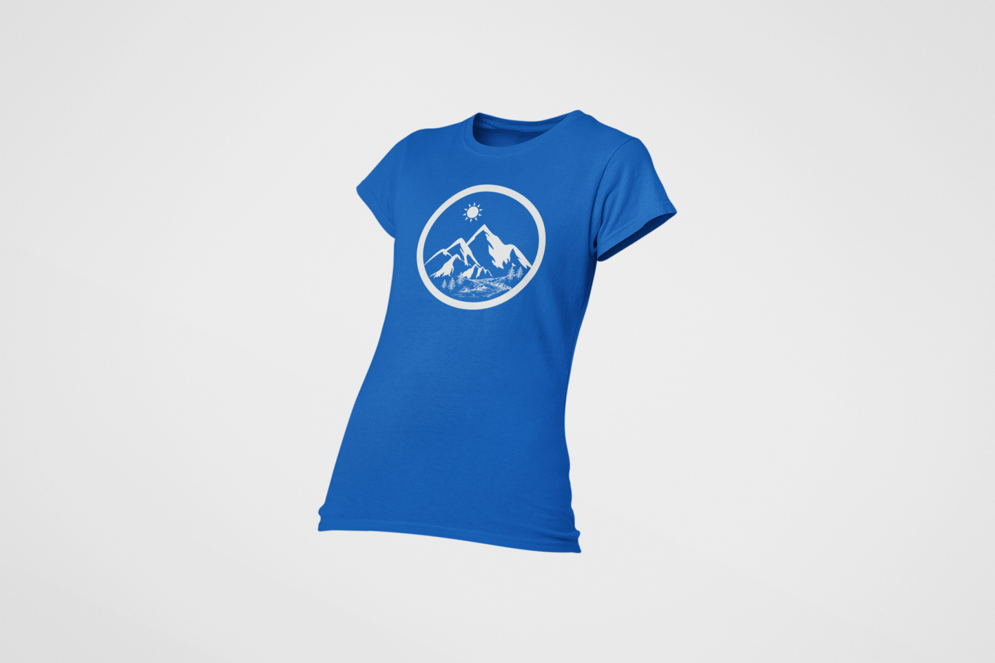 Life in the Mountains Women's Ring Spun Cotton T-shirt - Rowantree Clothing 