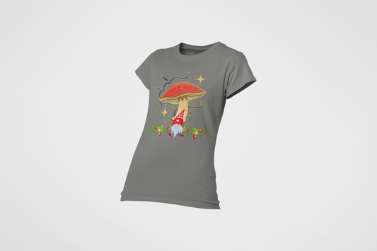 Gnomie and the Fun-guy Women's Cotton T-SHirt - Rowantree Clothing 