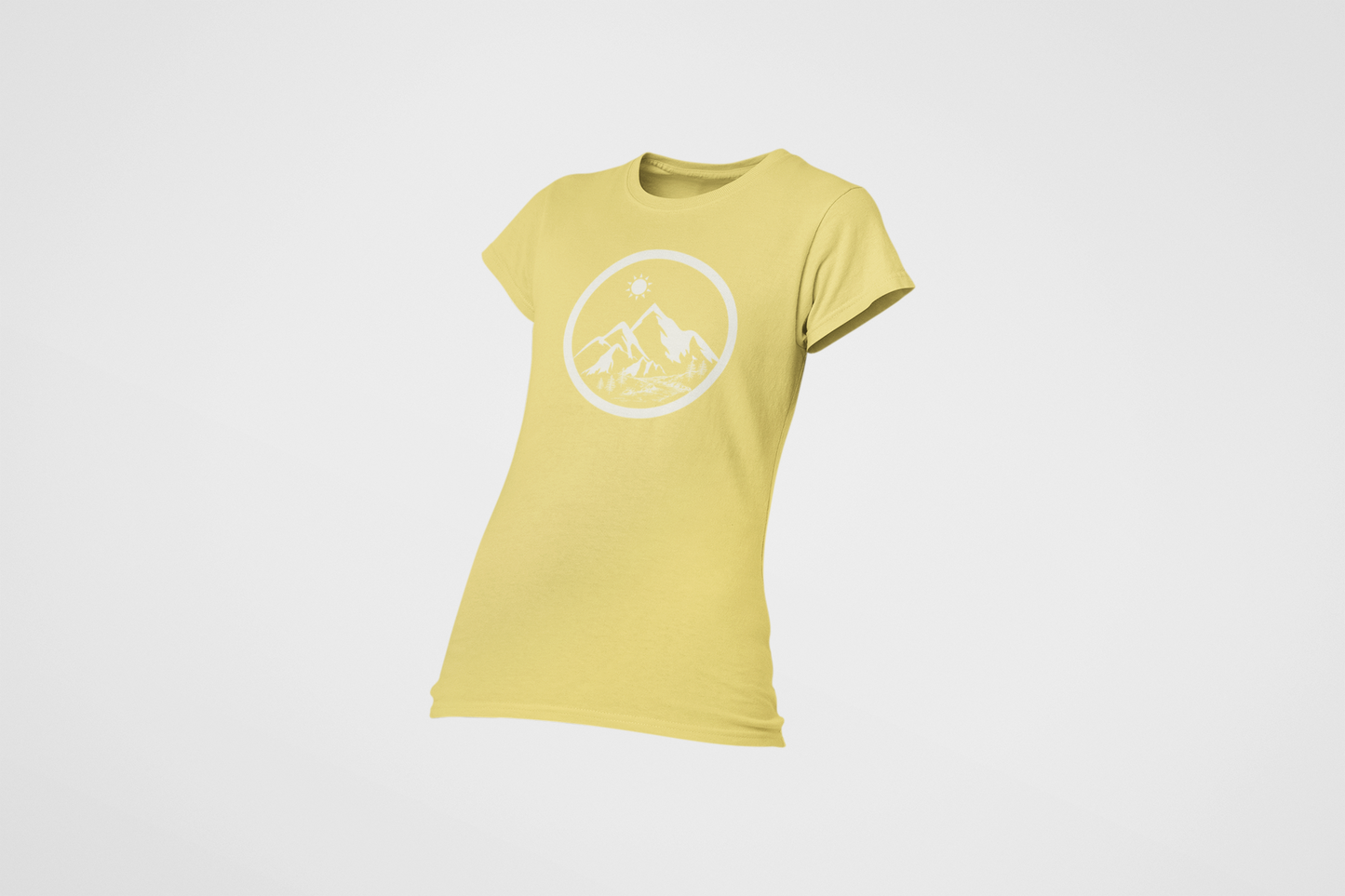 Life in the Mountains Women's Ring Spun Cotton T-shirt - Rowantree Clothing 