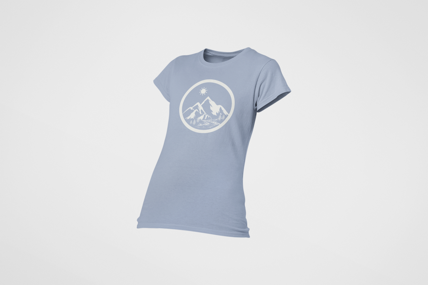Life in the Mountains Women's Ring Spun Cotton T-shirt - Rowantree Clothing 
