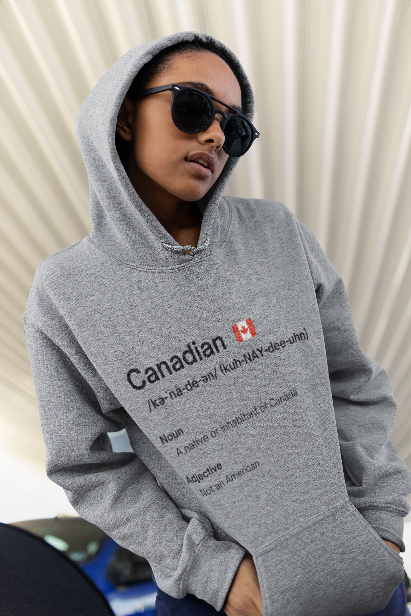 Canadian "Not American"  Classic Unisex Pullover Hoodie