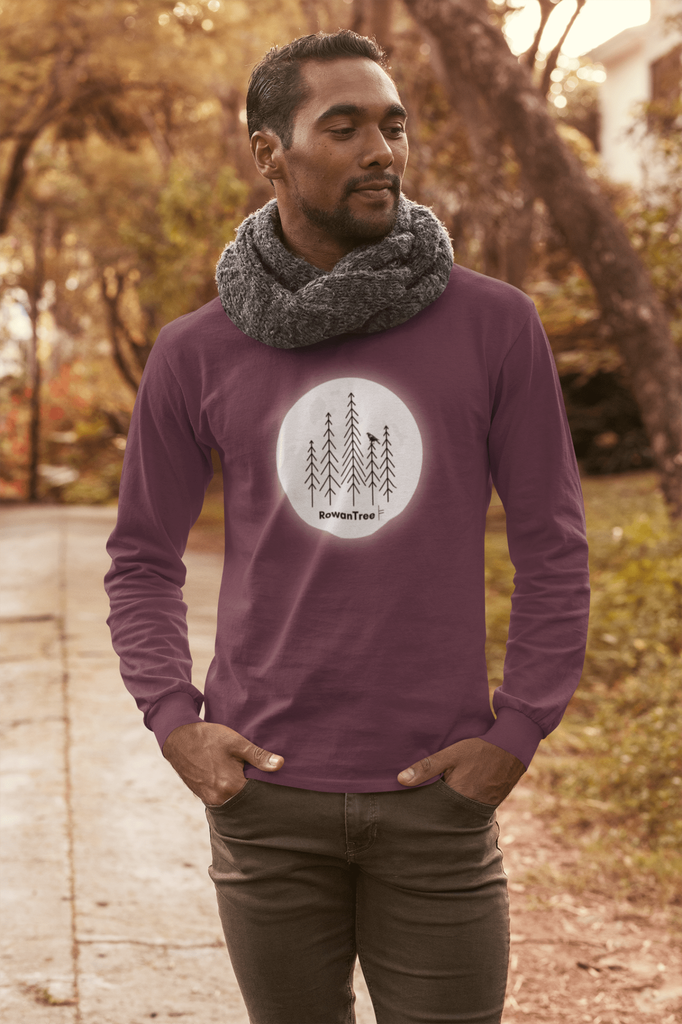 Moonlit Grove Long Sleeve — Stand Tall. Speak Truth. - RowanTree Clothing