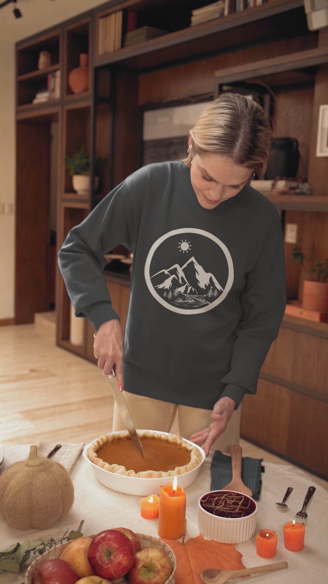 Life in the Mountains Unisex Crewneck Sweatshirt