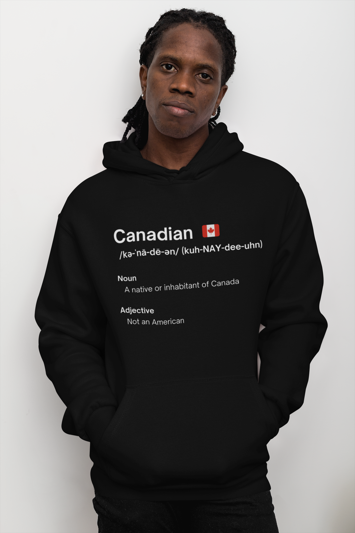 Canadian "Not American"  Classic Unisex Pullover Hoodie