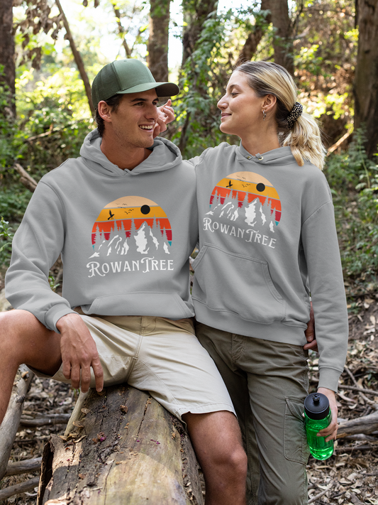 Rowantree Mountains Unisex Hoodie - Rowantree Clothing 