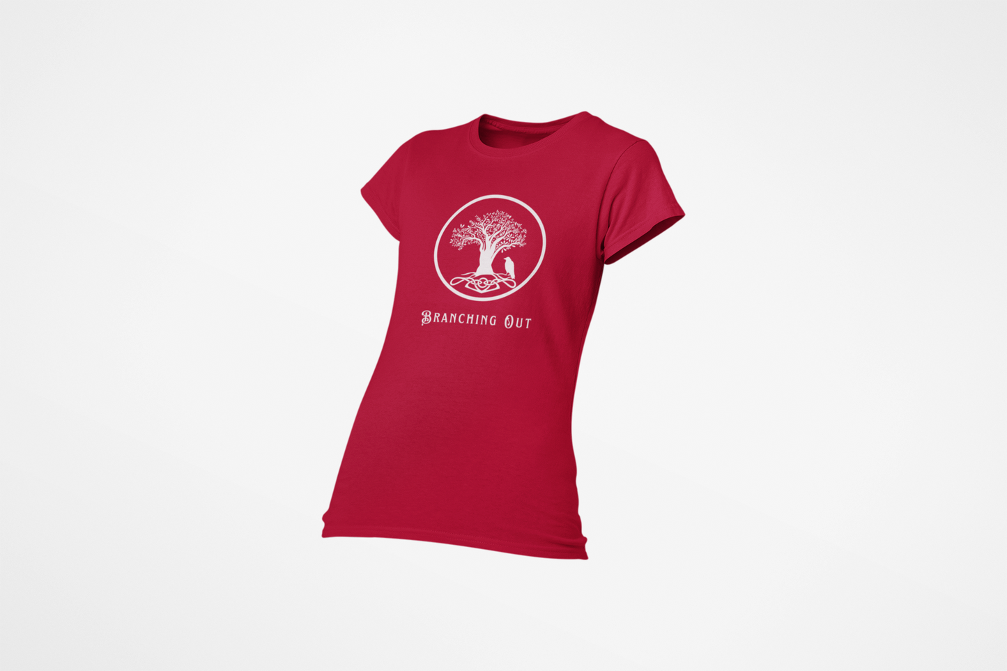 Branching Out Women's Ring Spun, Combed Cotton T-shirt - Rowantree Clothing 
