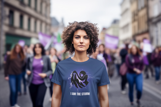 I am the Storm. Women's Crewneck T-shirt | Gildan® 64000L