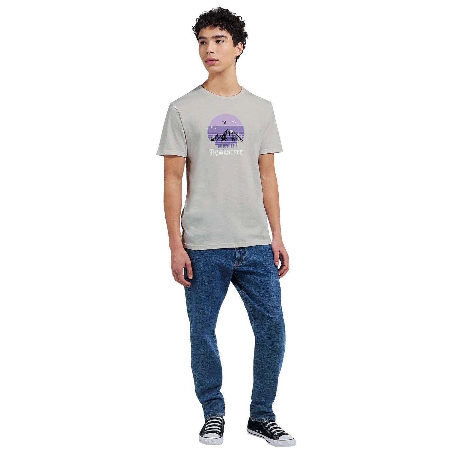 Amethyst Mountains Unisex Crewneck T-shirt - Rowantree Clothing and Accessories Inc