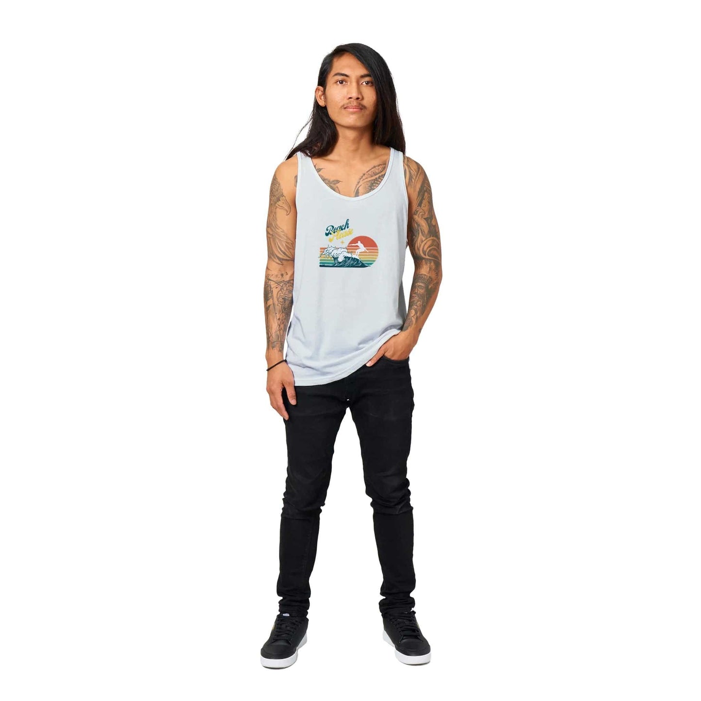 Beach Please Premium Unisex Tank Top - Rowantree Clothing and Accessories Inc