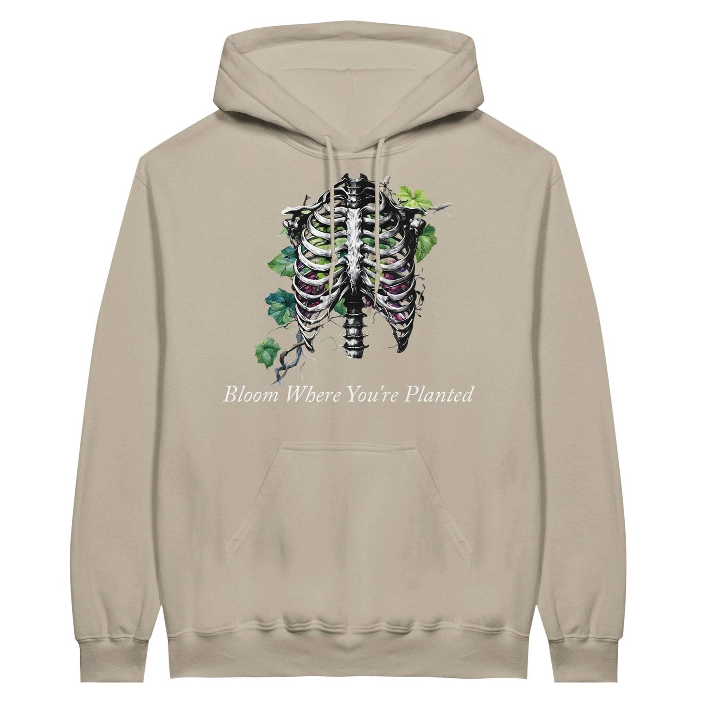 Bloom Where You're Planted Midweight Fleece Adult Hoodie | Gildan SF500 - Rowantree Clothing and Accessories Inc