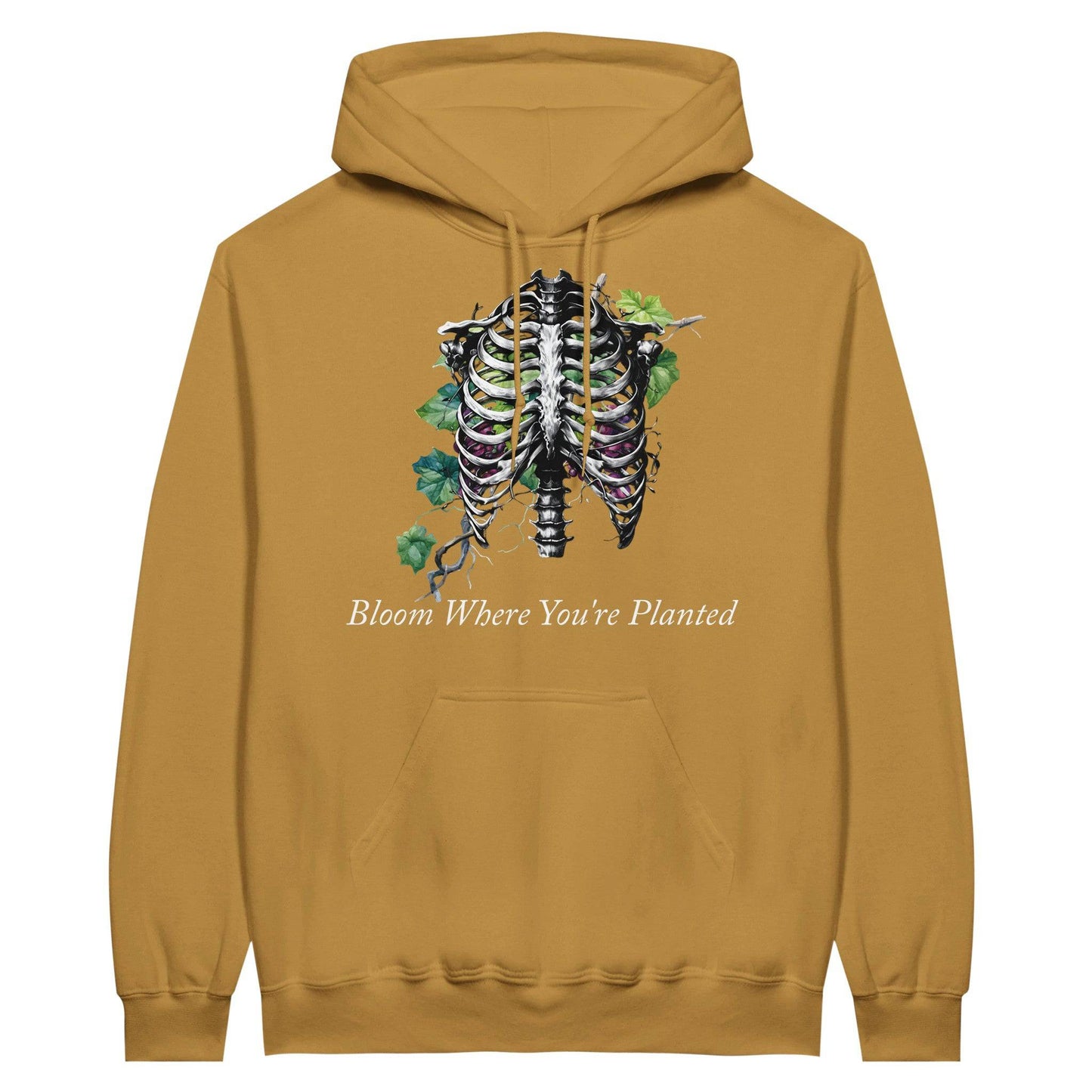 Bloom Where You're Planted Midweight Fleece Adult Hoodie | Gildan SF500 - Rowantree Clothing and Accessories Inc