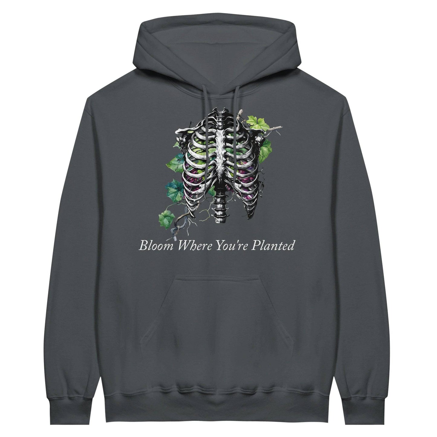 Bloom Where You're Planted Midweight Fleece Adult Hoodie | Gildan SF500 - Rowantree Clothing and Accessories Inc