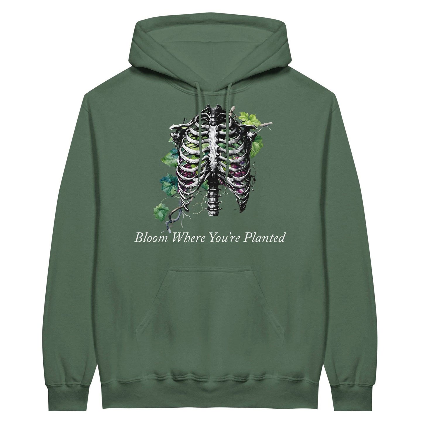 Bloom Where You're Planted Midweight Fleece Adult Hoodie | Gildan SF500 - Rowantree Clothing and Accessories Inc