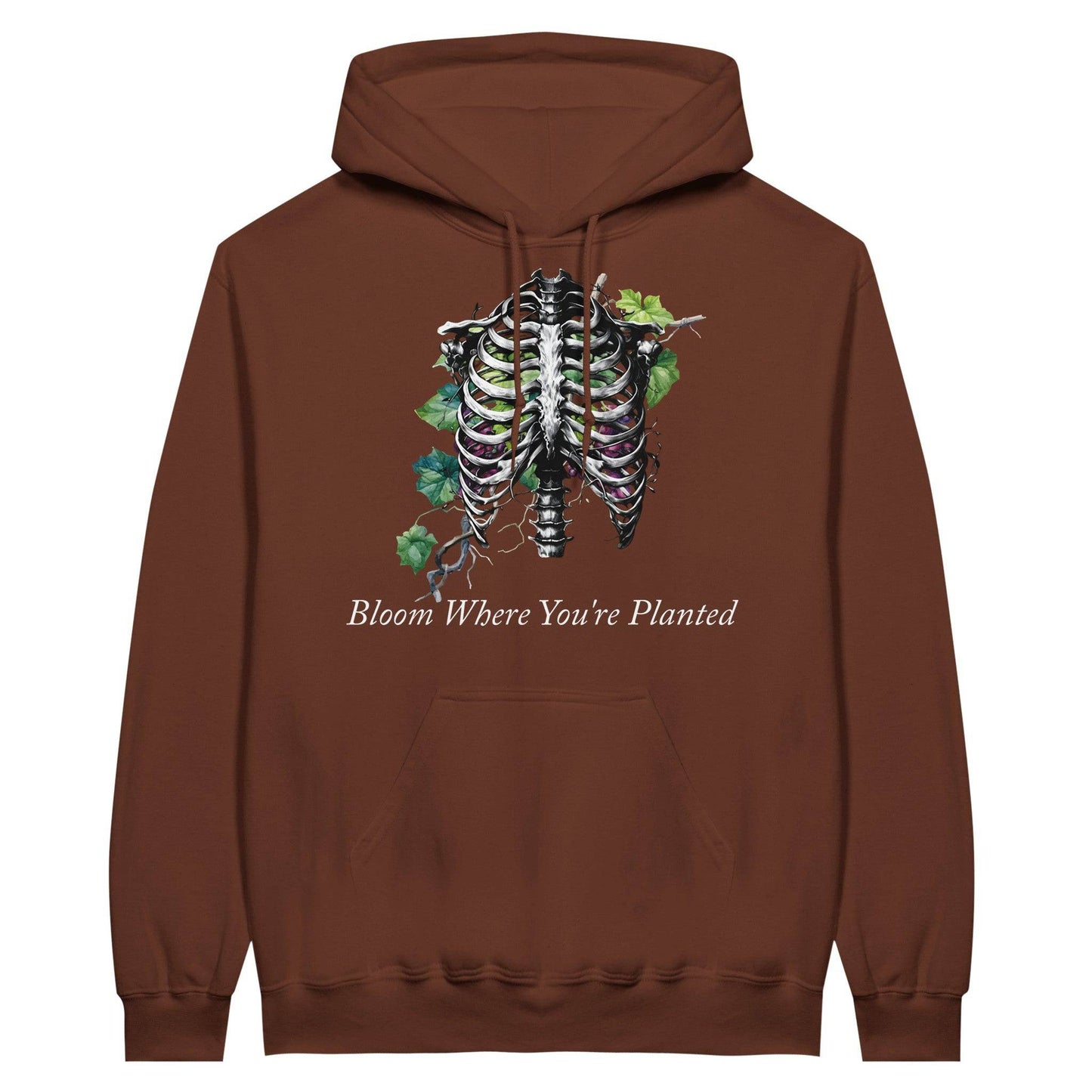 Bloom Where You're Planted Midweight Fleece Adult Hoodie | Gildan SF500 - Rowantree Clothing and Accessories Inc