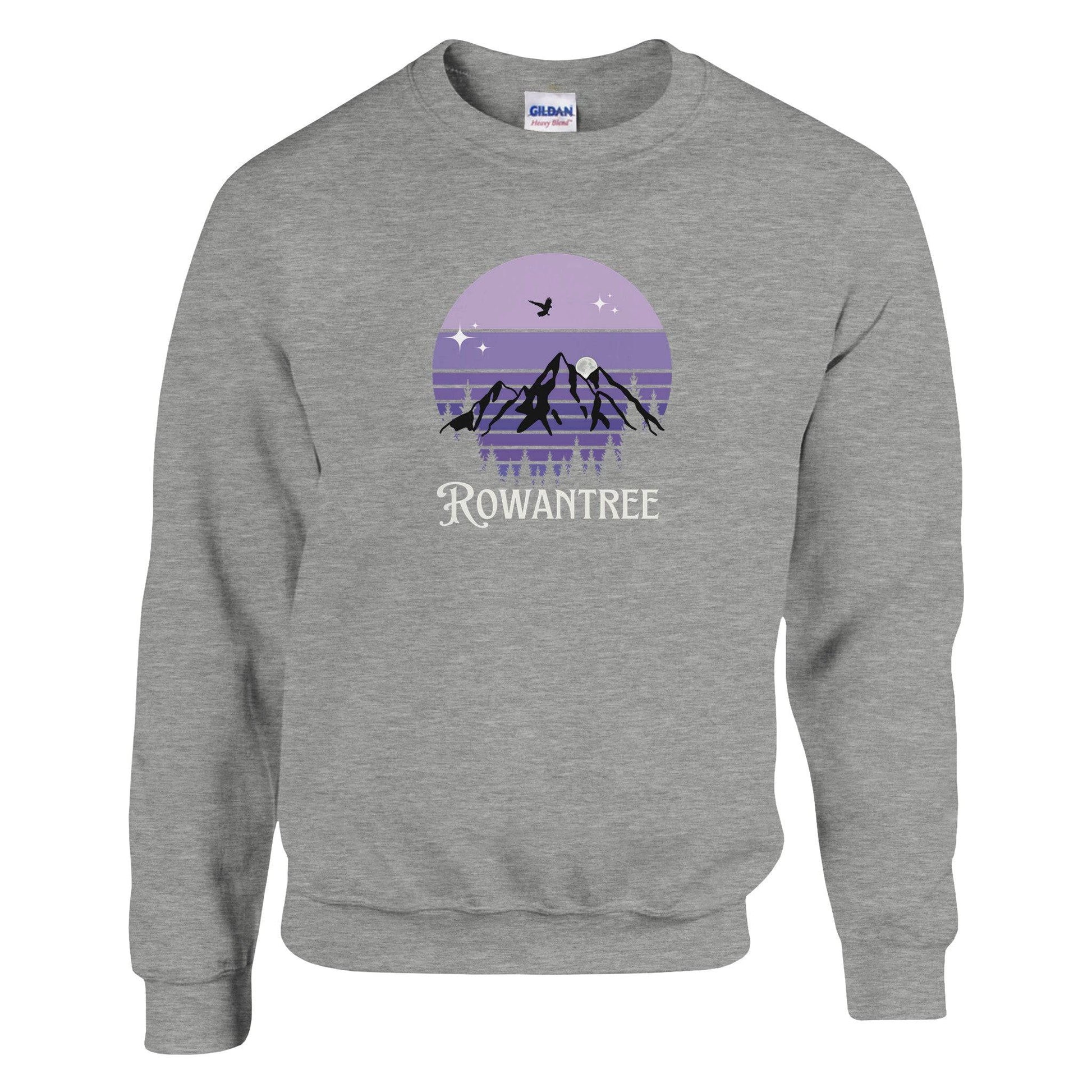 Classic Unisex Crewneck Sweatshirt |Amethyst Mountains - Rowantree Clothing and Accessories Inc