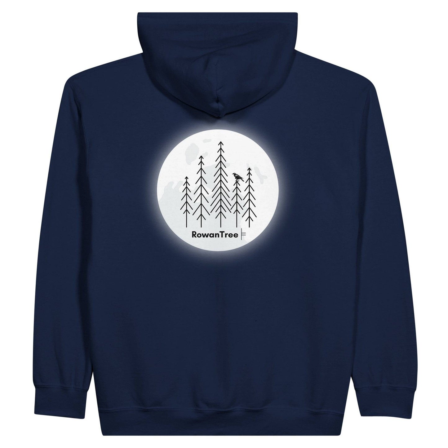 Crowing in the Moon Classic Unisex Zip Hoodie - Rowantree Clothing and Accessories Inc