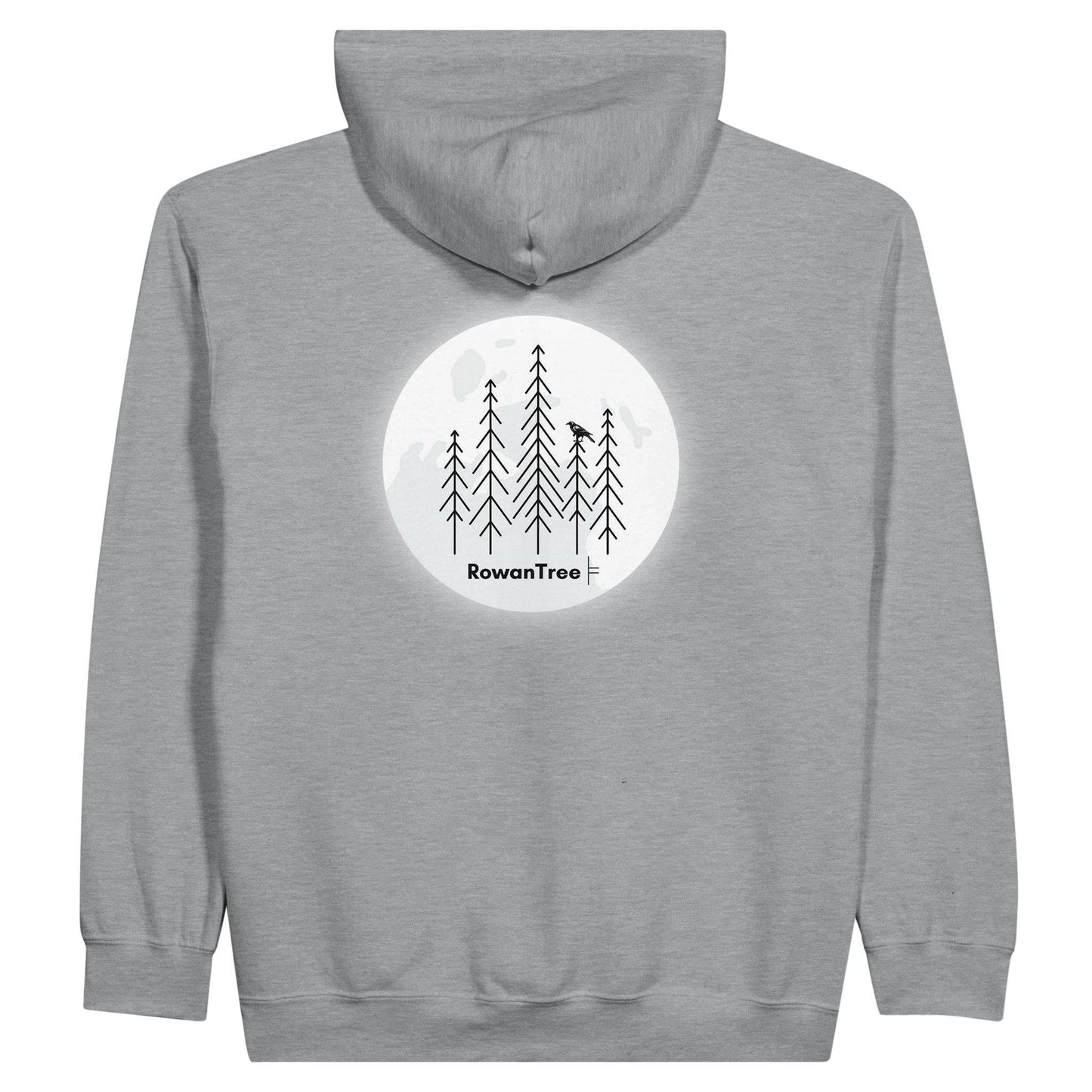 Crowing in the Moon Classic Unisex Zip Hoodie - Rowantree Clothing and Accessories Inc