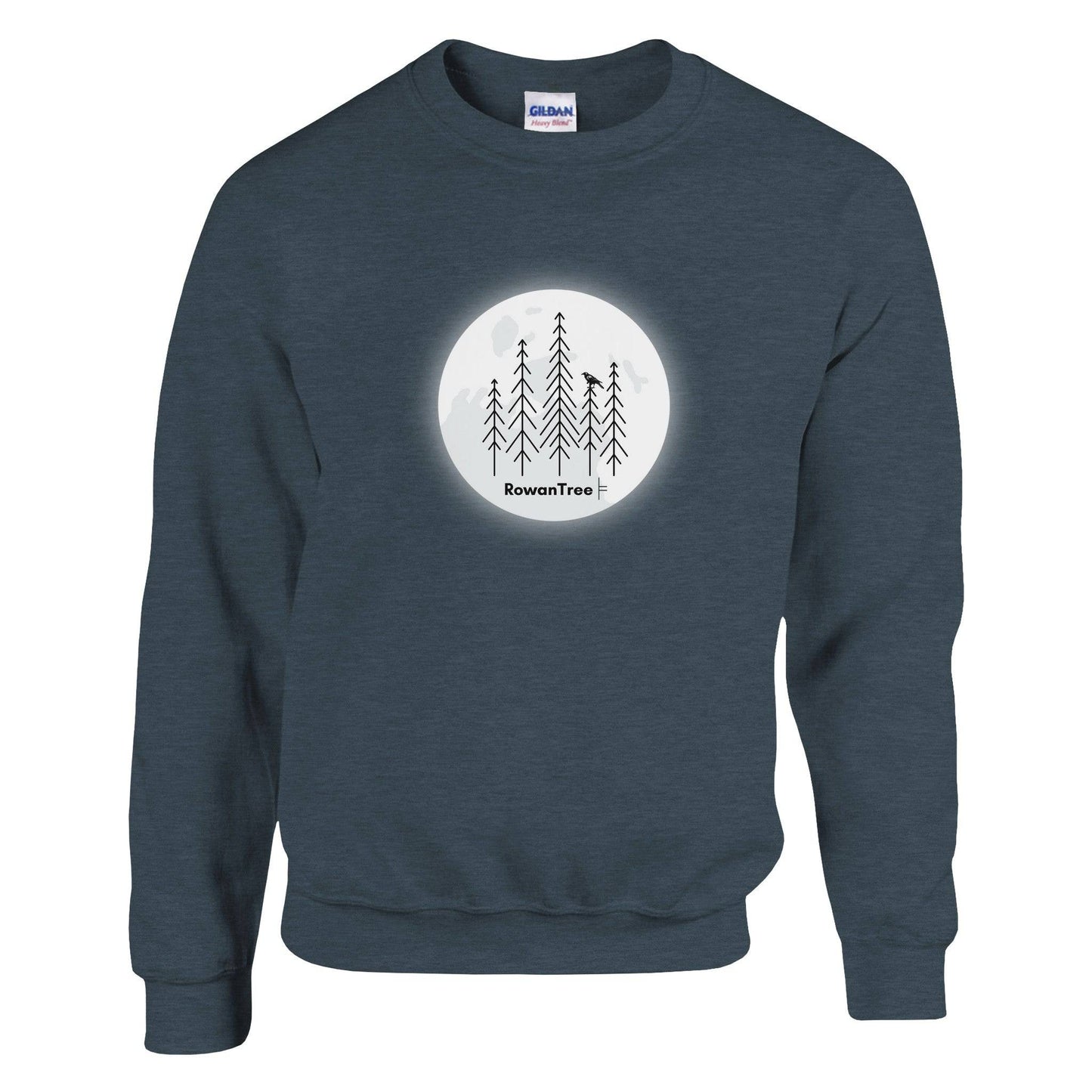 Crowing in the Moon  Unisex Crewneck Sweatshirt | Gildan® 18000 - Rowantree Clothing and Accessories Inc