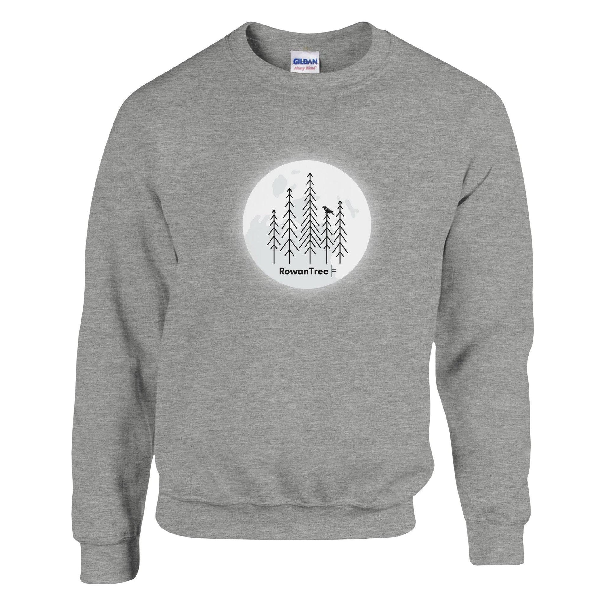 Crowing in the Moon  Unisex Crewneck Sweatshirt | Gildan® 18000 - Rowantree Clothing and Accessories Inc