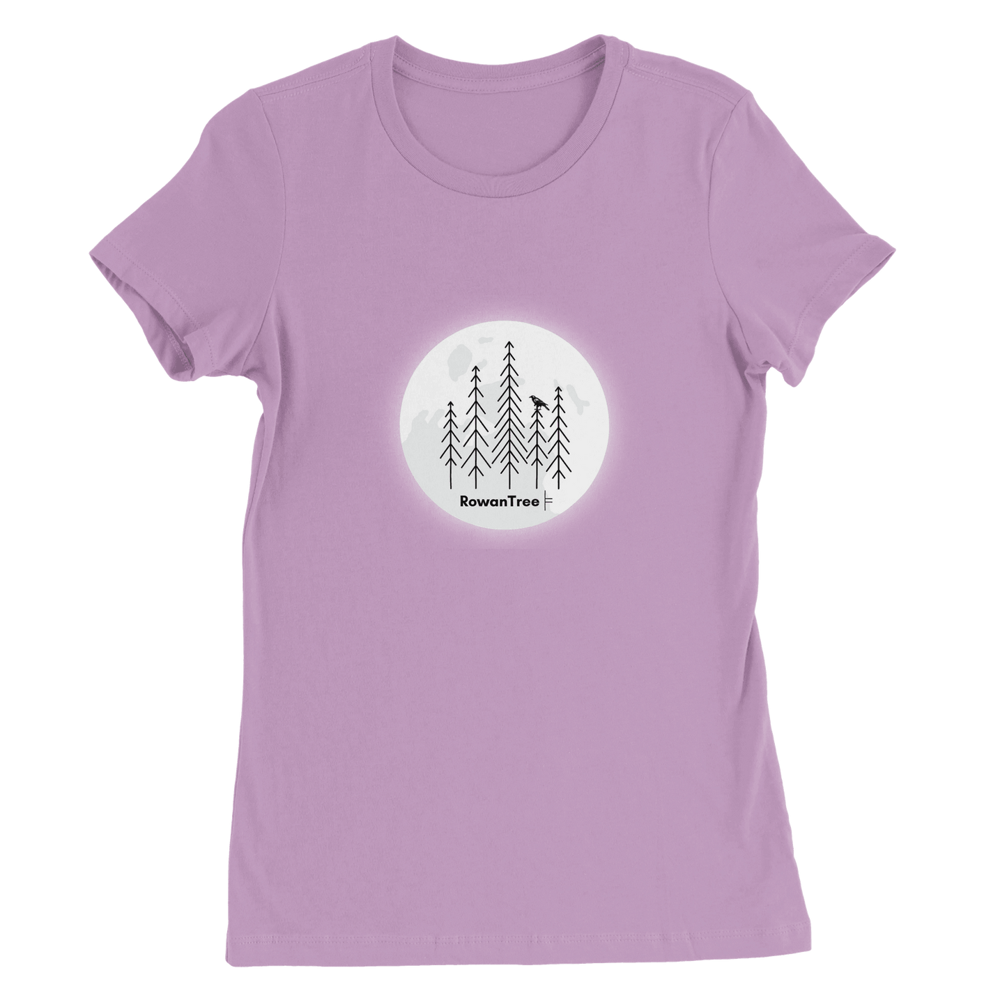 Crowing in the Moon Premium Women's Crewneck T-shirt - Rowantree Clothing and Accessories Inc