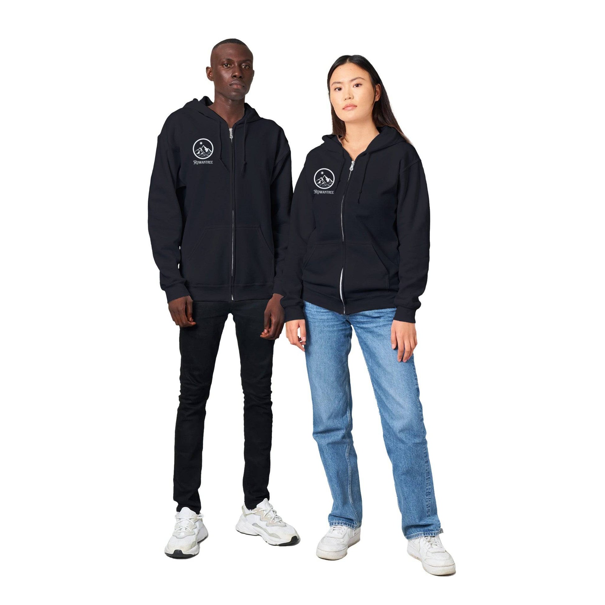 Life in the Mountains Classic Unisex Zip Hoodie - Rowantree Clothing and Accessories Inc