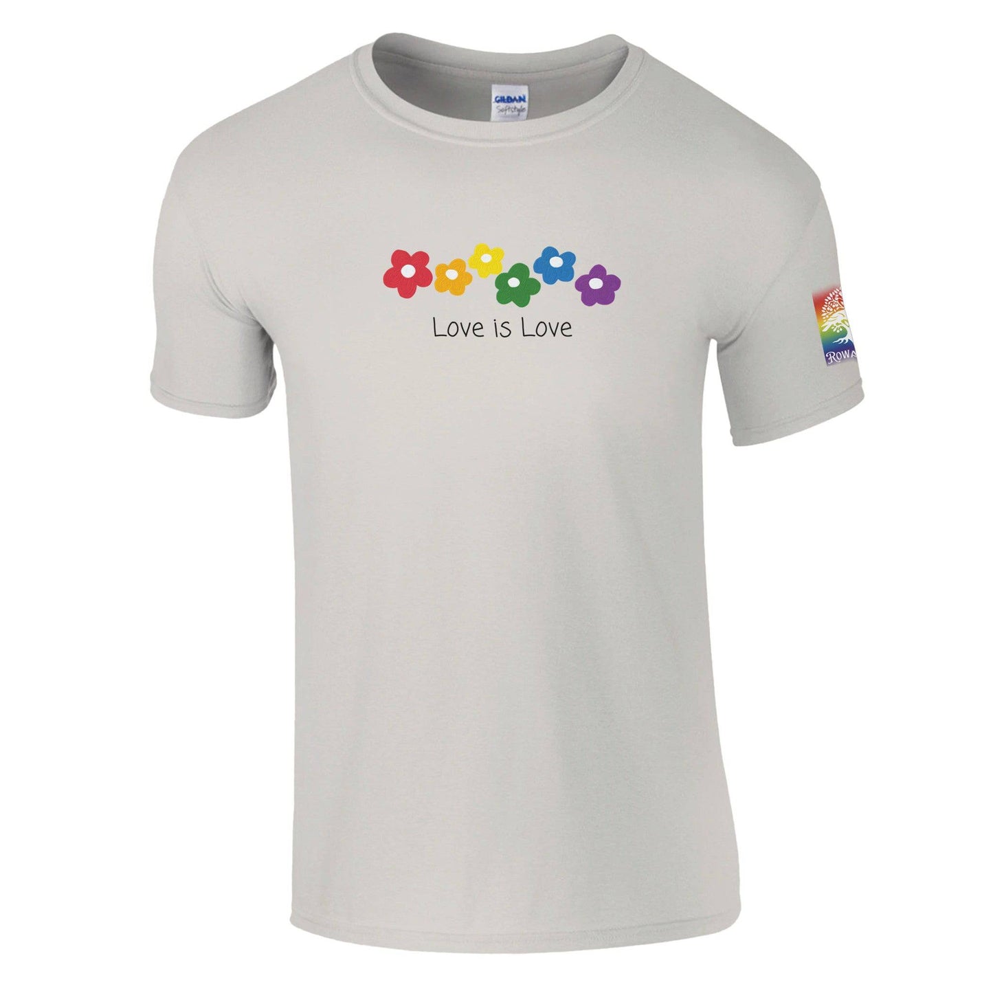 Love is Love Classic Unisex Crewneck T-shirt | Gildan® 64000 White - Rowantree Clothing and Accessories Inc