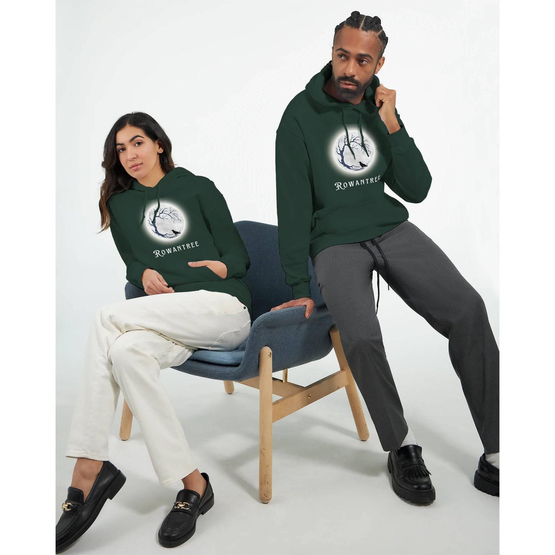 Mystic Moon Unisex Pullover Hoodie - Rowantree Clothing and Accessories Inc