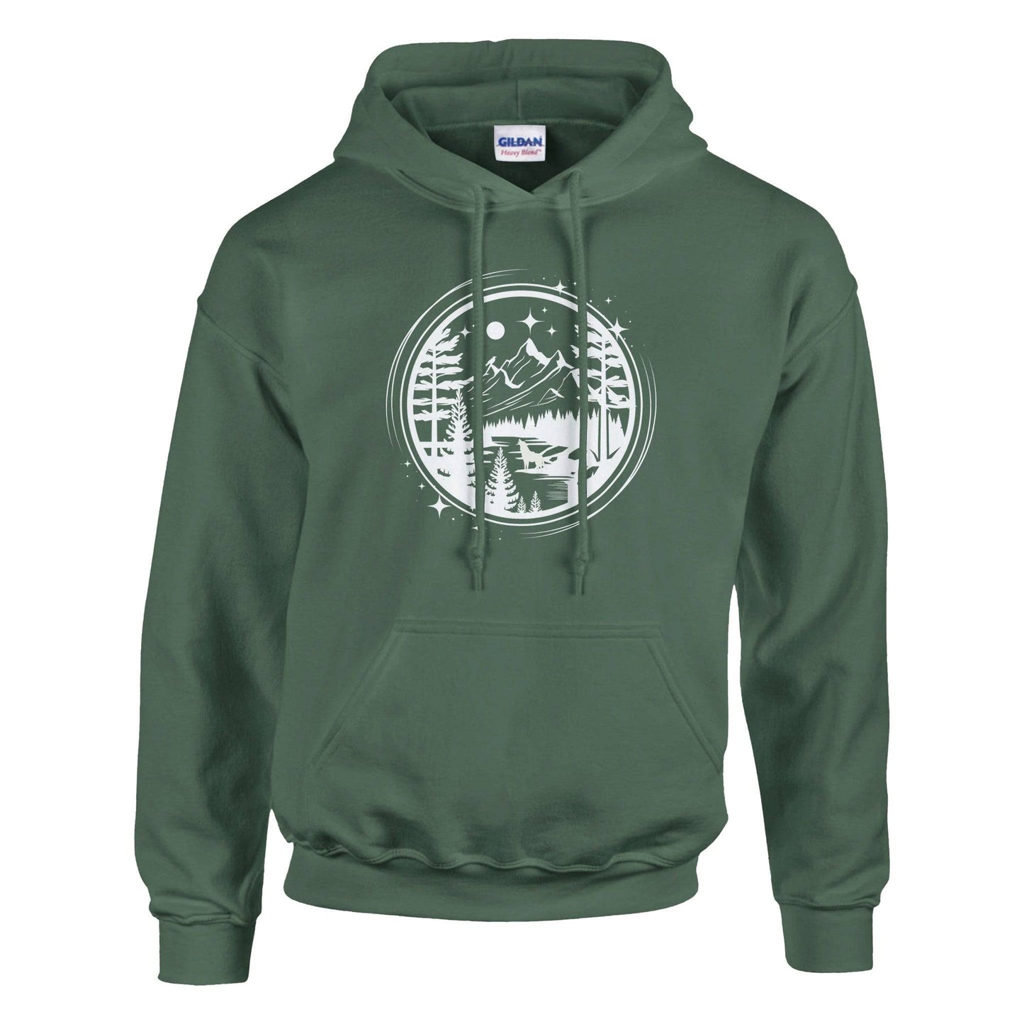 Nature Inspired Unisex Pullover Hoodie Adventure Awaits - Rowantree Clothing and Accessories Inc