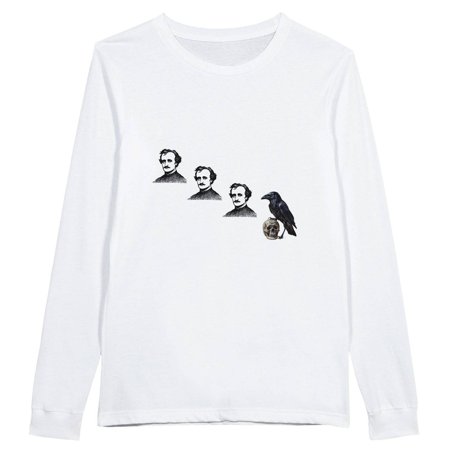 Poe, Poe, Poe, Crow Premium Unisex Longsleeve T-shirt - Rowantree Clothing and Accessories Inc