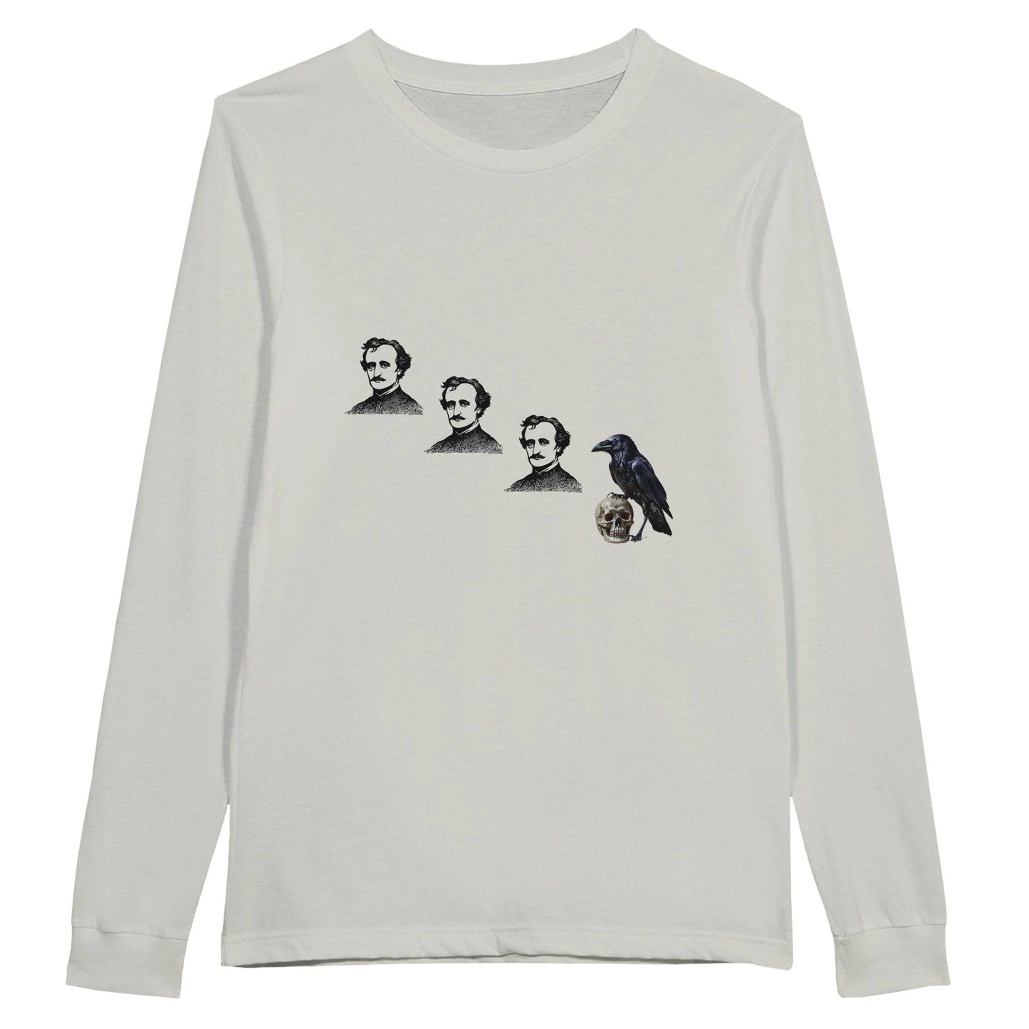 Poe, Poe, Poe, Crow Premium Unisex Longsleeve T-shirt - Rowantree Clothing and Accessories Inc