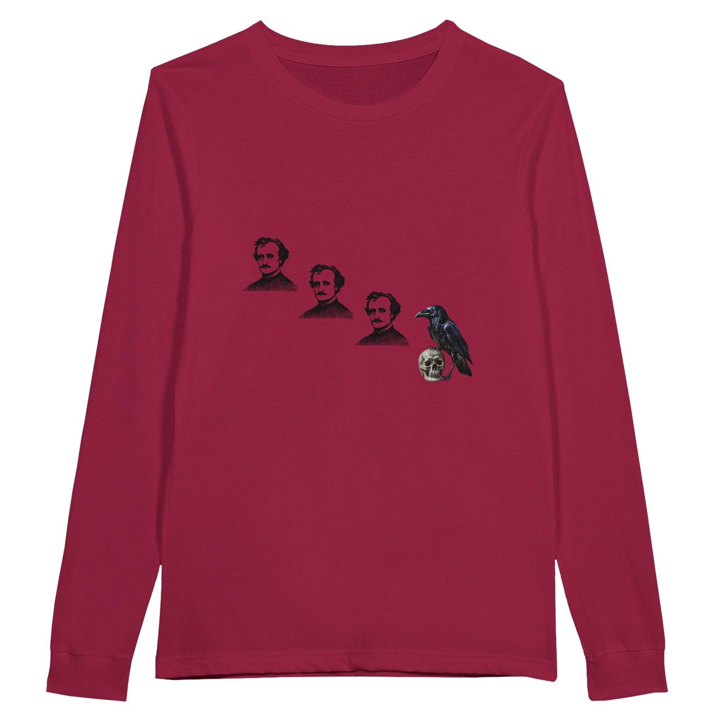 Poe, Poe, Poe, Crow Premium Unisex Longsleeve T-shirt - Rowantree Clothing and Accessories Inc