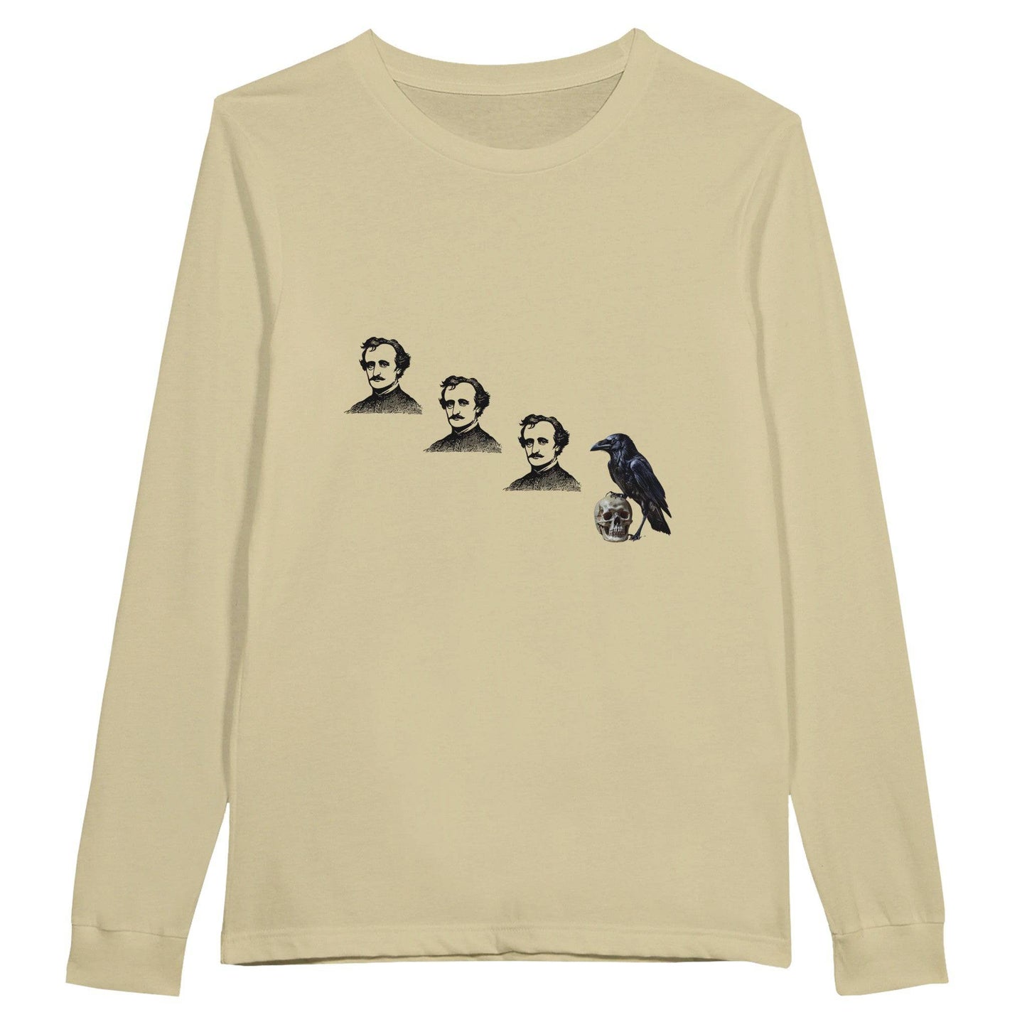 Poe, Poe, Poe, Crow Premium Unisex Longsleeve T-shirt - Rowantree Clothing and Accessories Inc