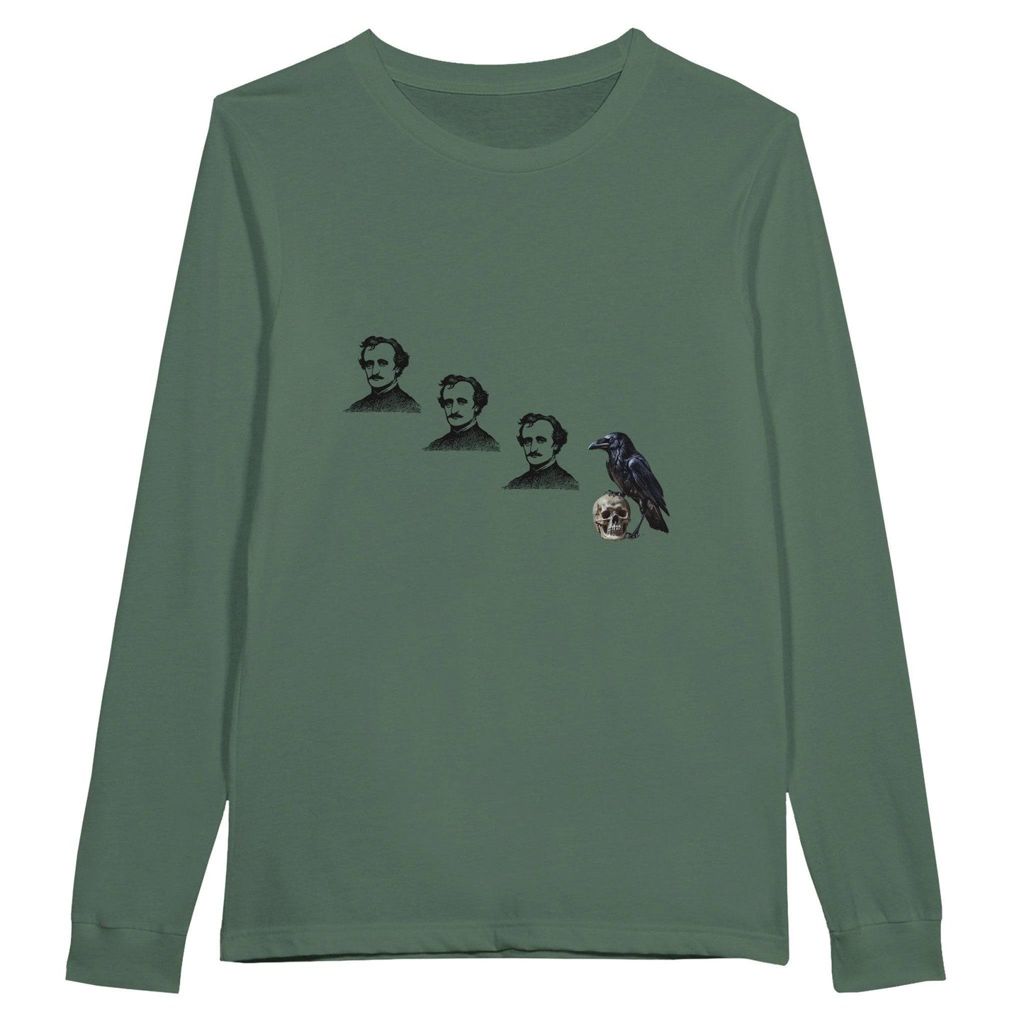 Poe, Poe, Poe, Crow Premium Unisex Longsleeve T-shirt - Rowantree Clothing and Accessories Inc