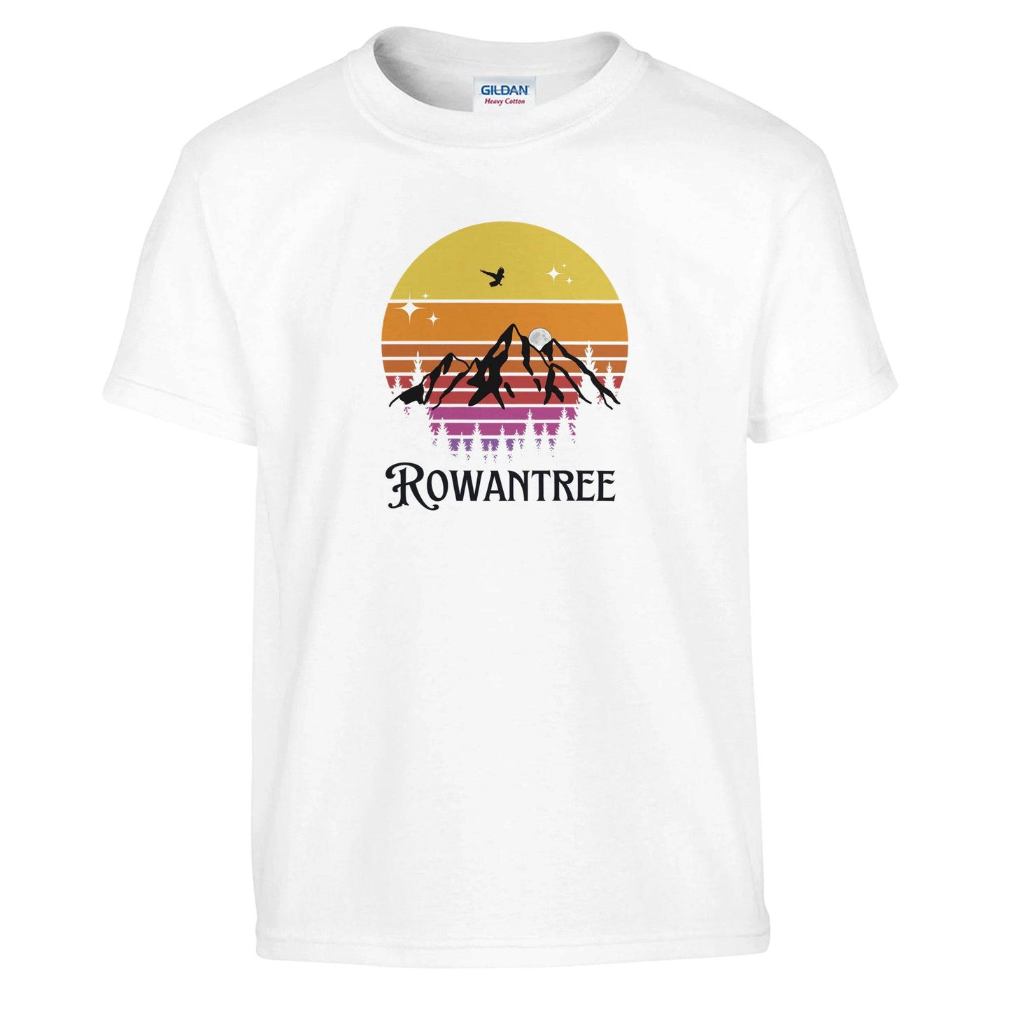 Rowantree Mountains Classic Kids Crewneck T-shirt | Gildan® 5000B - Rowantree Clothing and Accessories Inc